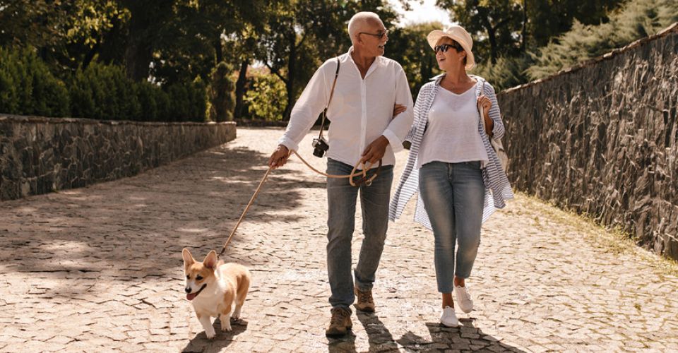 Couple on walk